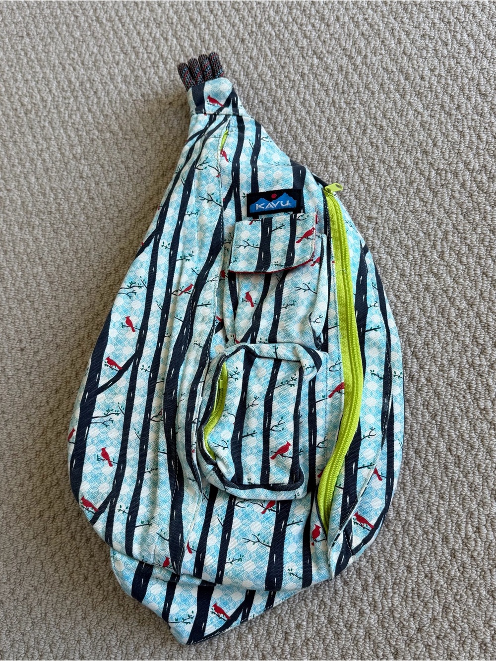 Kavu Rope Bag Sling Backpack Women’s Canvas Crossbody Cardinals
